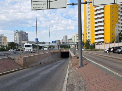 Туннель на Бараева закроют до осени в Астане