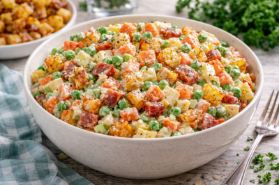 Аргентинский салат с запеченным картофелем: простой рецепт с необычным сочетанием