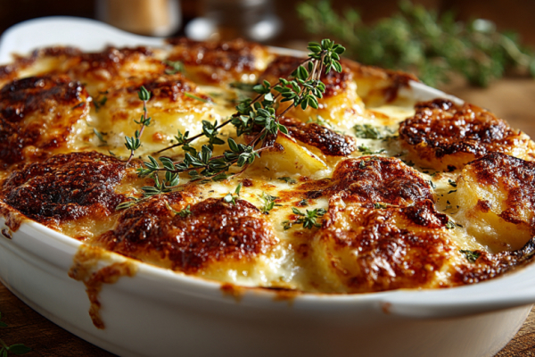 Картофель, который превращается в деликатес. Гратен с чесноком и мускатным орехом. Томлю в сливках &mdash; нежно и изысканно