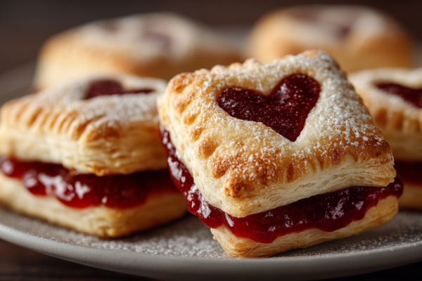 Элементарный рецепт слоек на День влюбленных и не только: понадобятся только пачка теста и джем