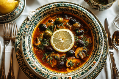 На обед в Великий пост балую себя солянкой: сытная, с шампиньонами и малосольными огурцами