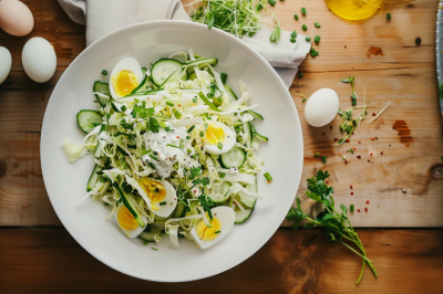 Салат &laquo;как в кафе, но проще простого&raquo;: пекинка и заправка &mdash; и все волшебно за 5 минут