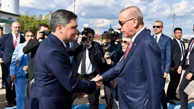 По улицам Астаны проехал кортеж президента Турции Реджепа Тайипа Эрдогана