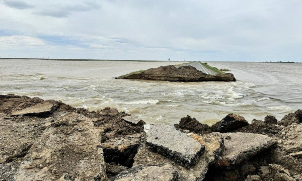 Произведён разрыв дороги на 44-м километре автодороги Атырау – Уральск