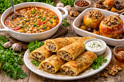 3 вкусных блюда для Великого поста: суп, блинчики и десерт &mdash; сытно, просто и по-домашнему