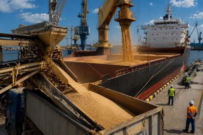 &laquo;Зерновой прорыв&raquo;: экспорт пшеницы через порты Кубани взлетел на 65%