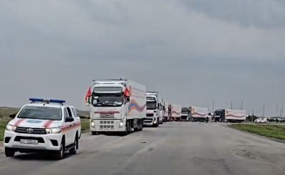 Гуманитарный караван Кыргызстана прибыл к границе Ирана