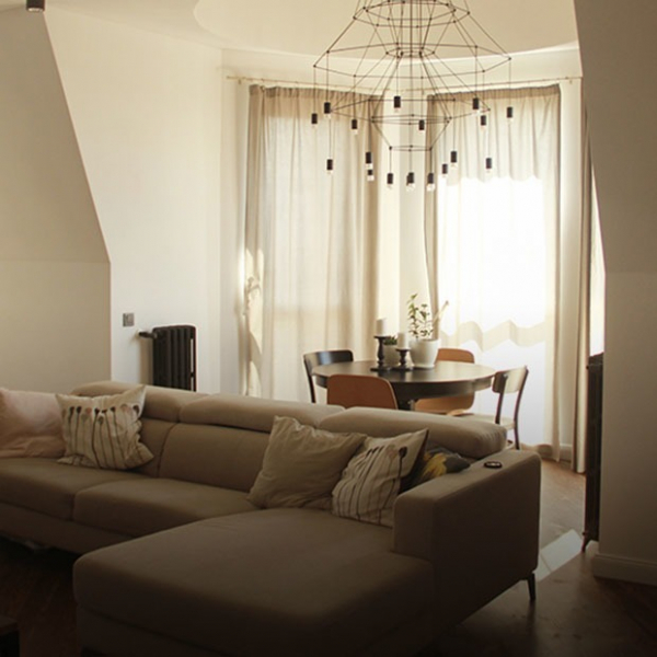 Квартира в индустриальном стиле с открытой террасой