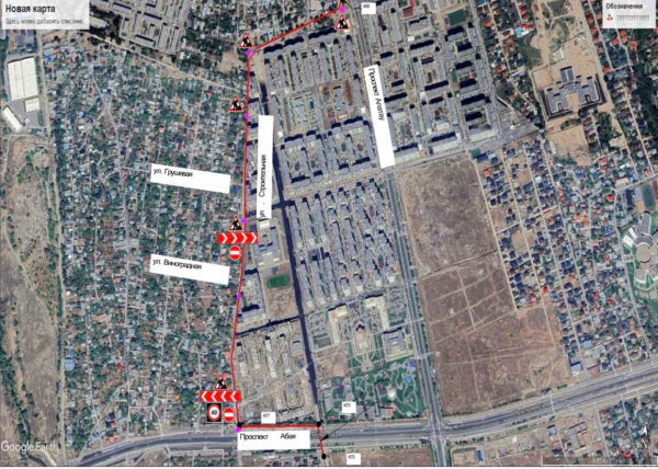 Улицу Строительная в Алматы будут частями перекрывать до 10 июня