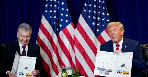 Шавкат Мирзиёев встретился с Дональдом Трампом