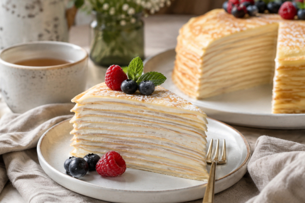 Жарю 10 блинчиков и собираю торт &laquo;Нежный&raquo; за минуты &mdash; вкусный крем, и десерт готов