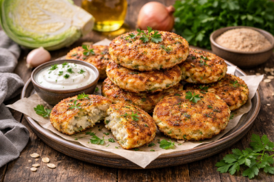 Классика для поста — котлеты из капусты с чесноком. Такие простые, но такие вкусные