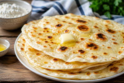 Мука, манка да вода — через 20 минут лепешки «Пузырчатые» готовы: вкусные как лаваш и не черствеют