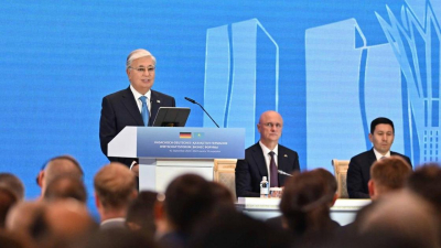 Токаев выступил на бизнес-форуме "Казахстан - Германия"